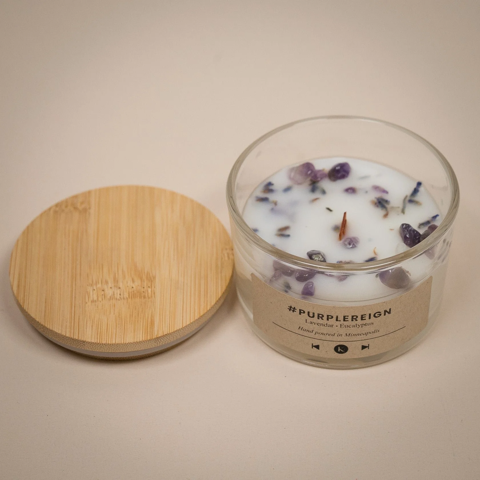 Candle label design template for Kobi Co.