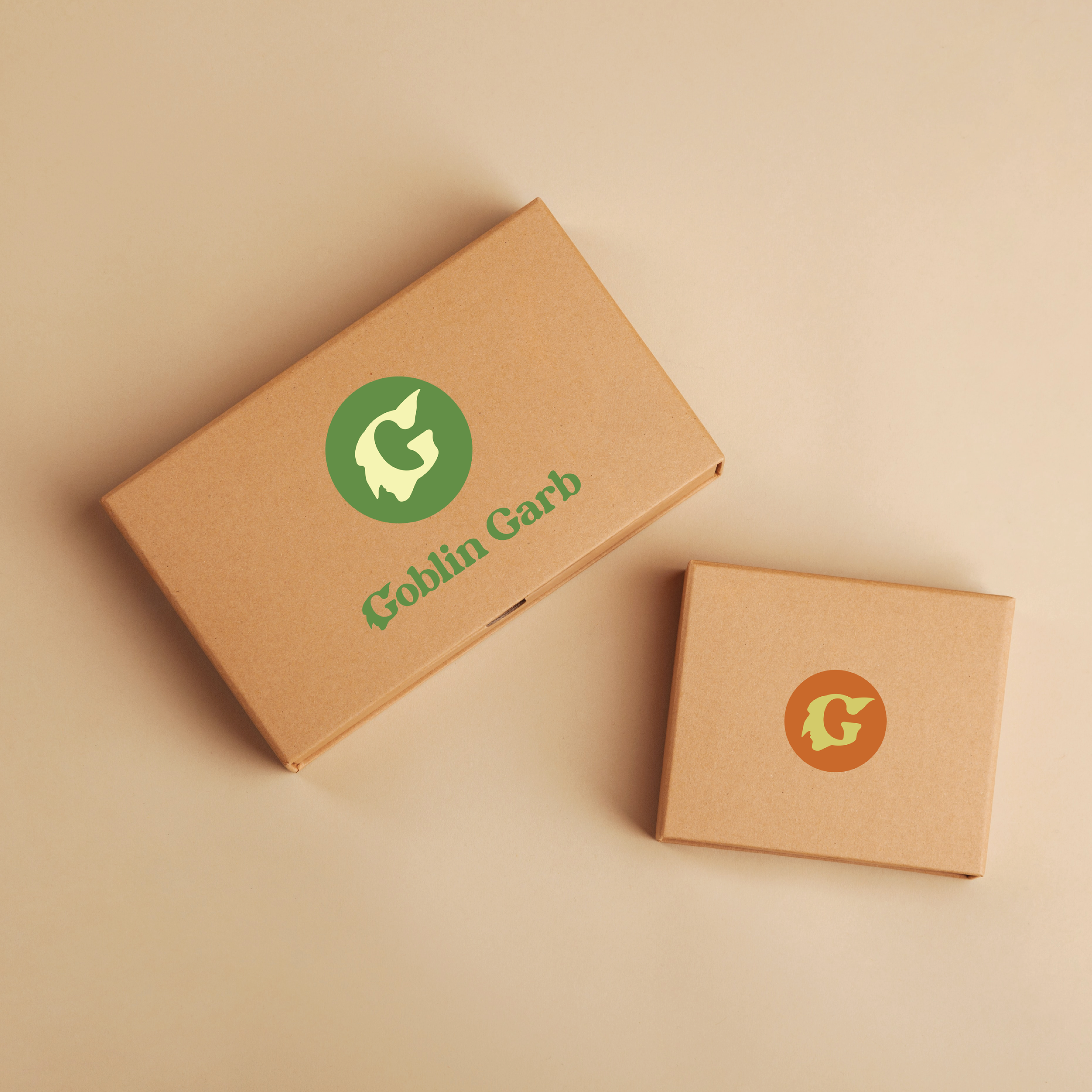 Branding for Goblin Garb, a satirical clothing company my friends are developing.