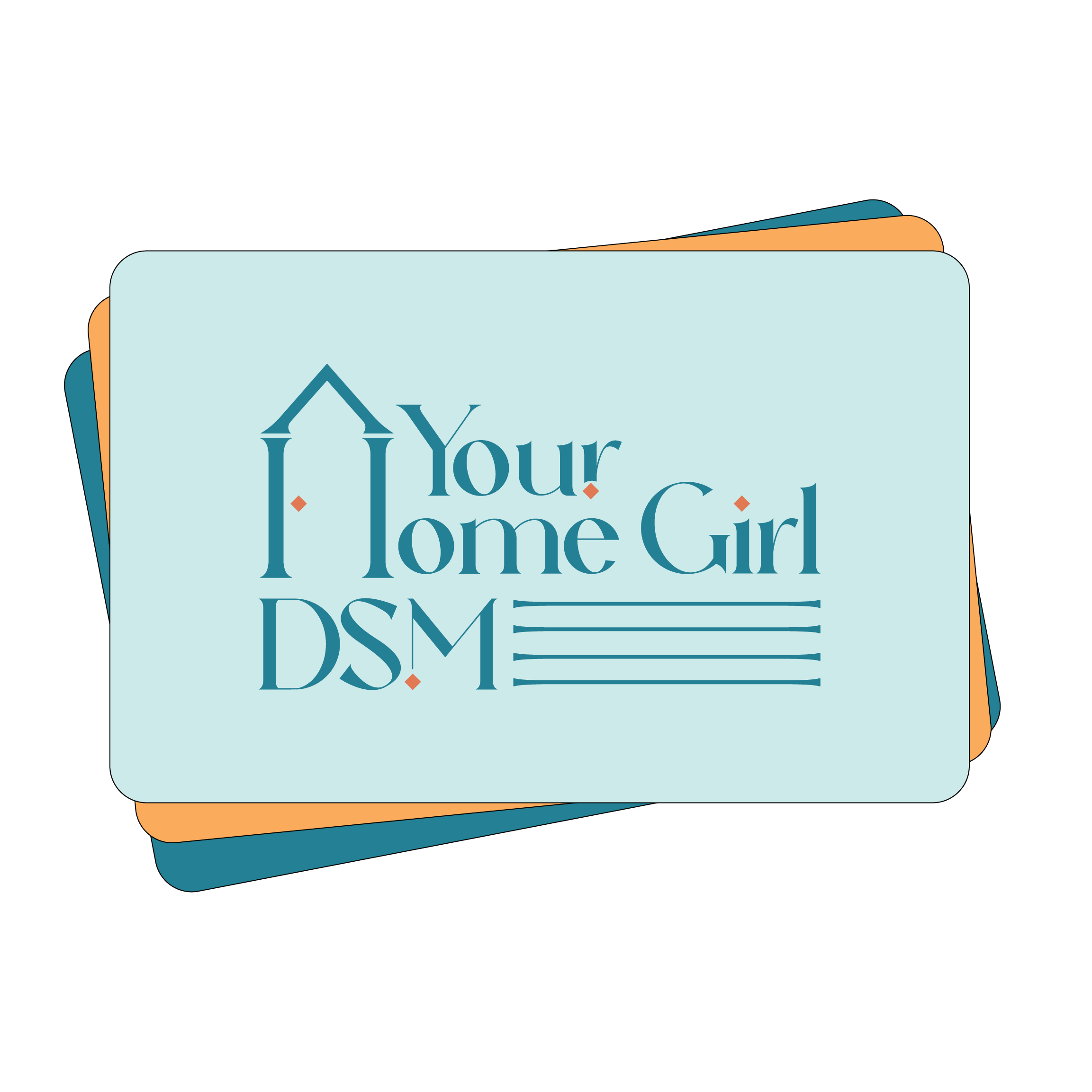 Logo for a real estate agent based out of the Des Moines area.