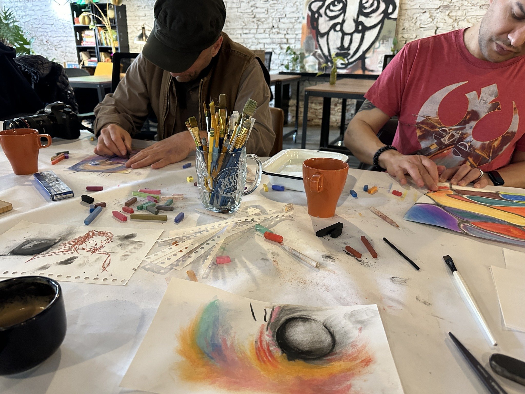 Creativity needs a light heart. It's all about  P L A Y !!! This month at Creative Release Open Studio Saturdays we are playing with soft pastels and charcoal. Come and hang. No worries if pastels are not your thing. Feel free to bring anything you'd
