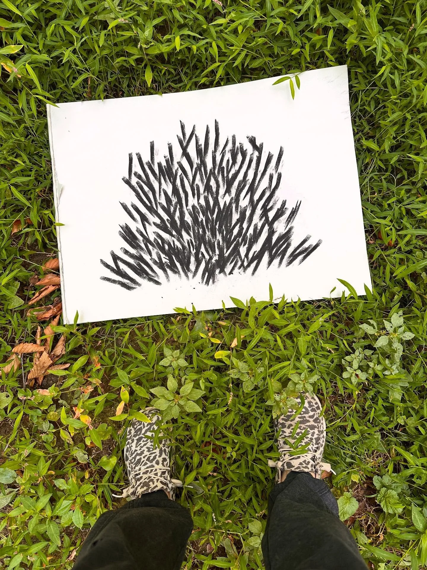 Making expressive work starts with 
L E T T I N G  G O
and letting the the energy of the feeling travel out through the hand. 

#expressiveart