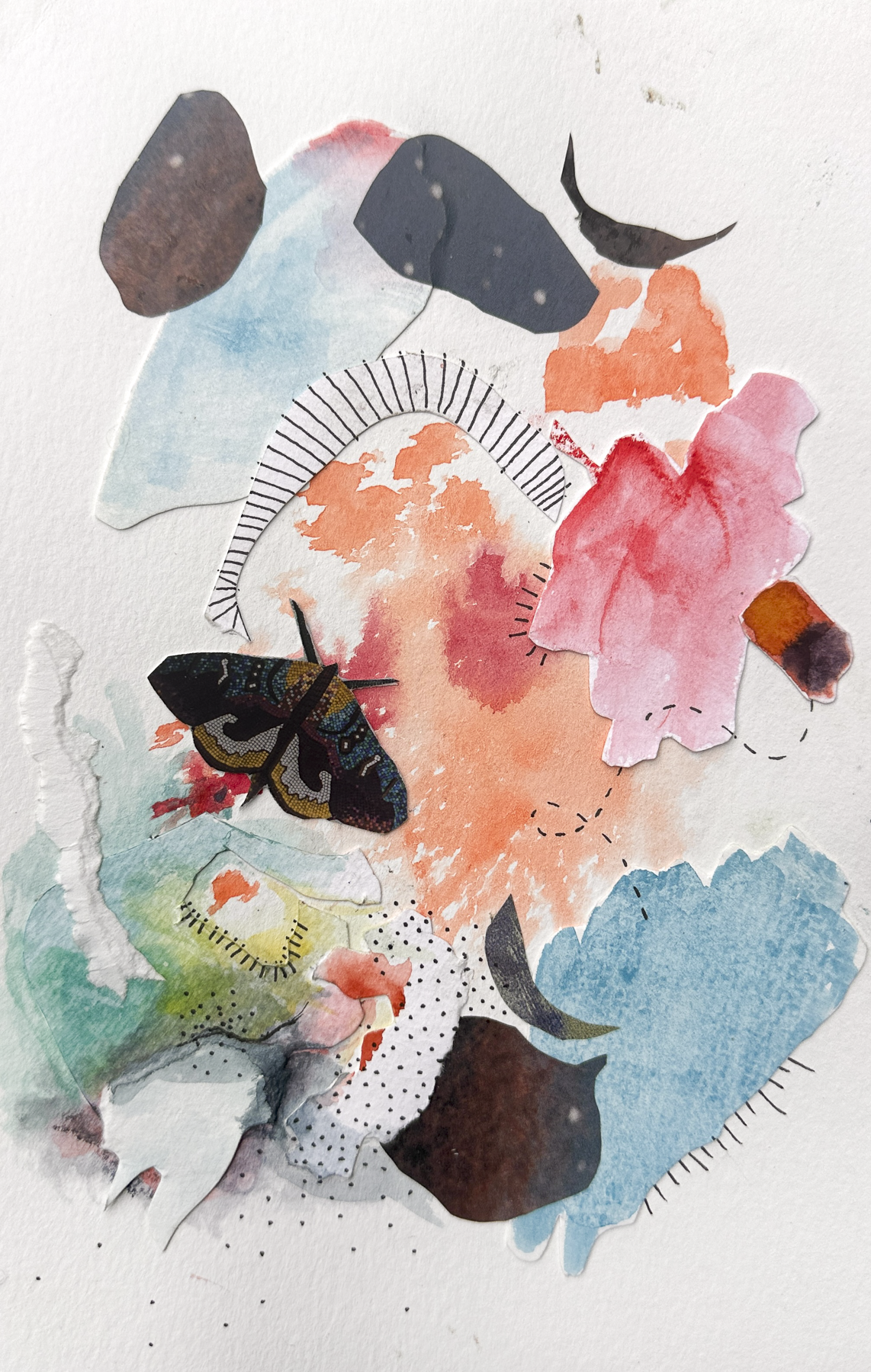 Remnants, a framed original artwork by Lancaster PA artist Jo Davis is available for purchase.