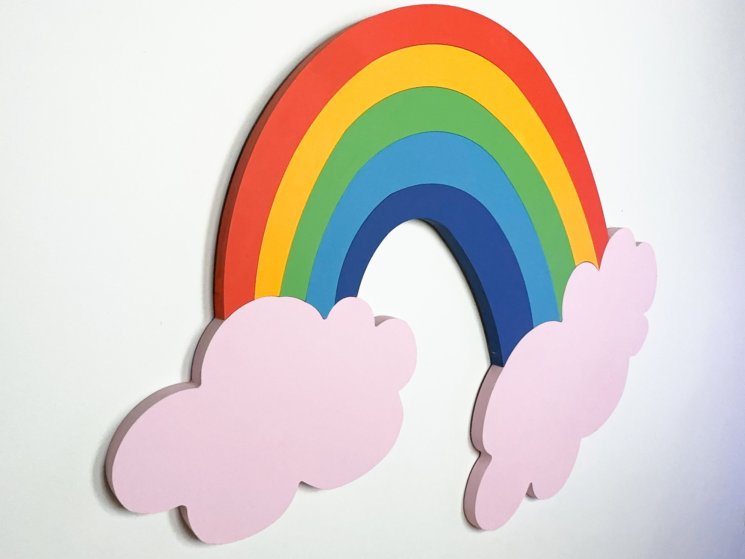 Wooden Cutout Rainbow
