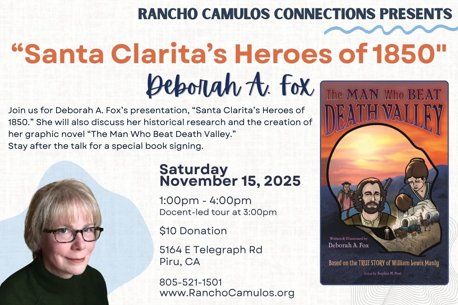 Author Talk & Book Signing: Deborah A. Fox