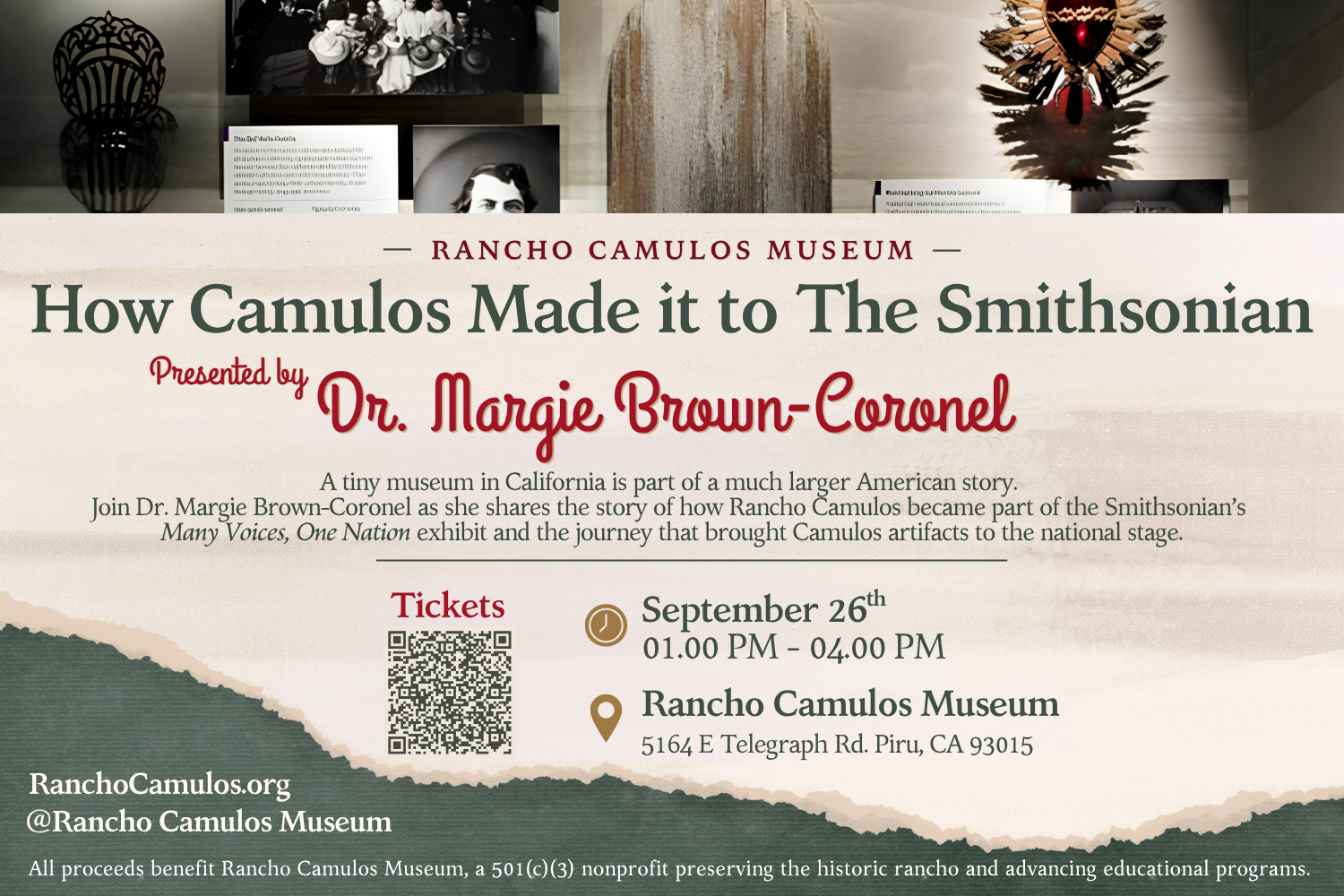 How Camulos Made it to The Smithsonian Presented by Dr. Margie Brown-Coronel