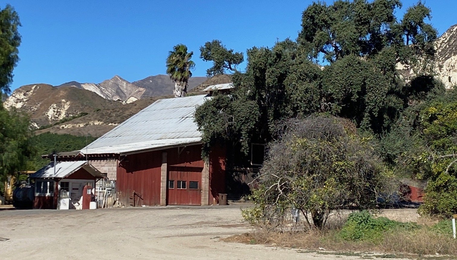 GAS STATION AND BARN, RANCHO CAMULOS