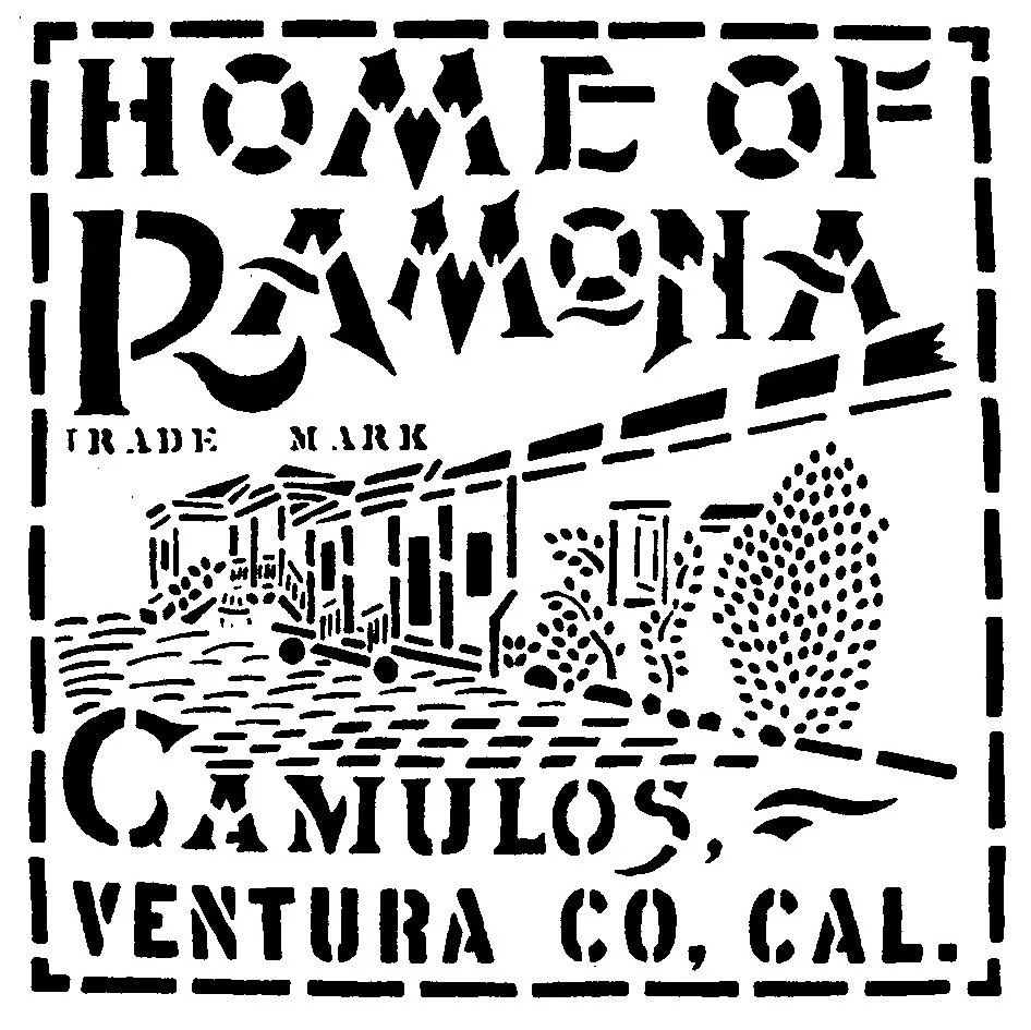 HOME OF RAMONA STENCIL ILLUSTRATION