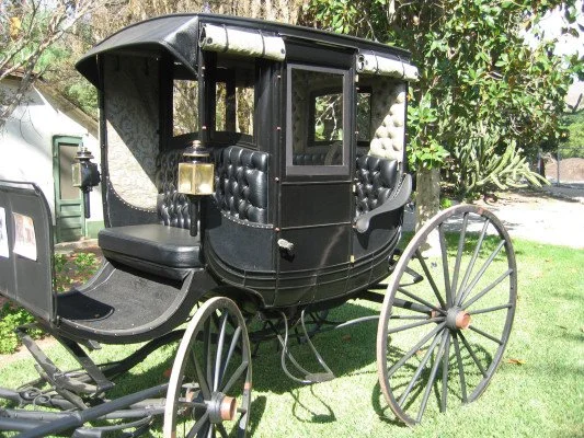 Del Valle carriage after restoration Rancho Camulos Museum