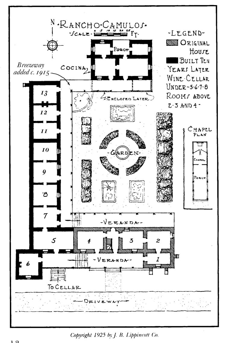 1925 Floor Plan by J LIPPINCOTT
