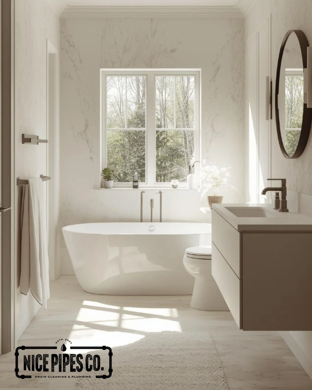 We love a beautiful bathroom! 🚿✨

From high-tech toilets 🚽 to statement faucets that steal the show ✨ and cozy heated tile floors 🔥, the right plumbing features can turn an everyday space into a total retreat.

What are your must-haves in a dream 