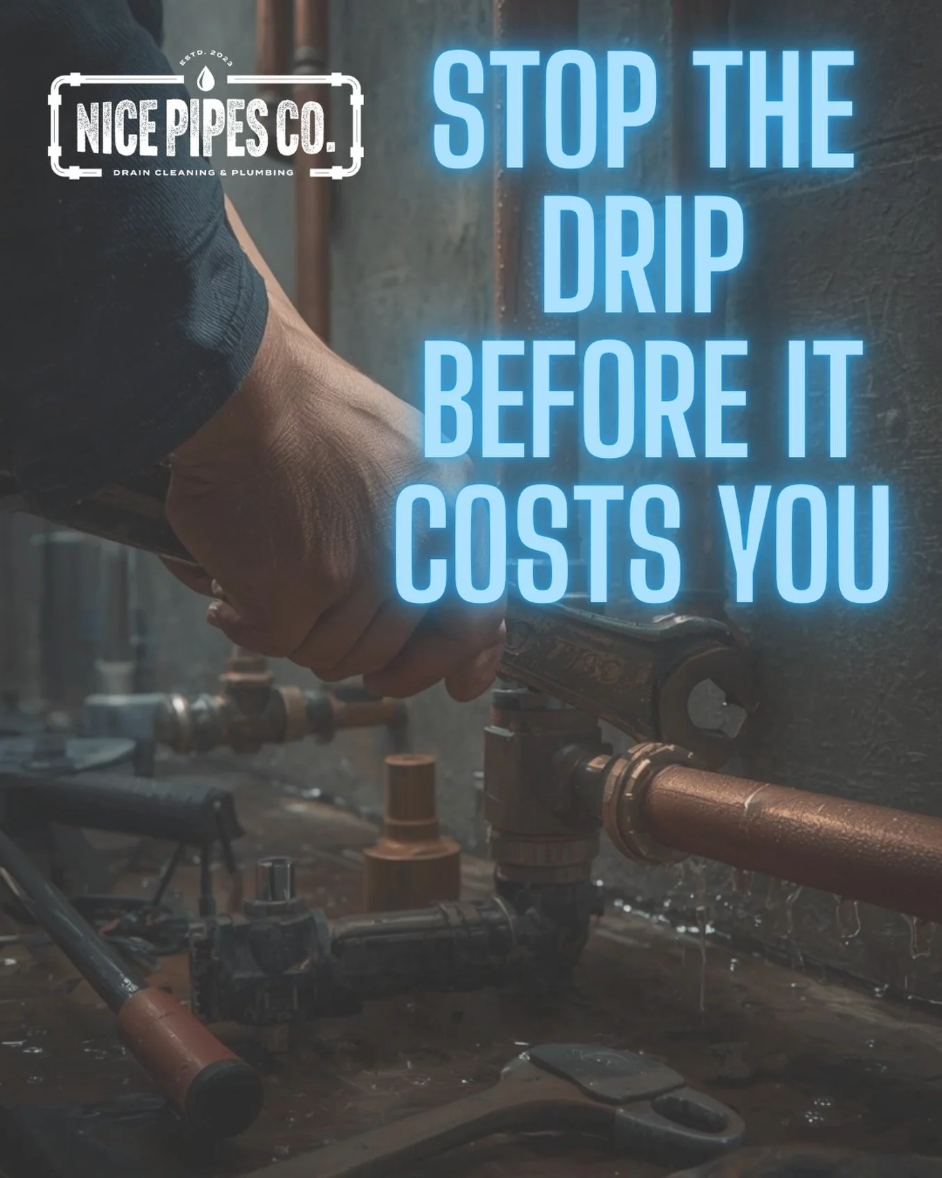 🚨 STOP THE DRIP BEFORE IT COSTS YOU
 That small leak under your sink? 💧 It can turn into expensive water damage fast.

At Nice Pipes Co., we handle everything from minor leaks to major plumbing repairs, quickly, cleanly, and professionally 🔧

Don&