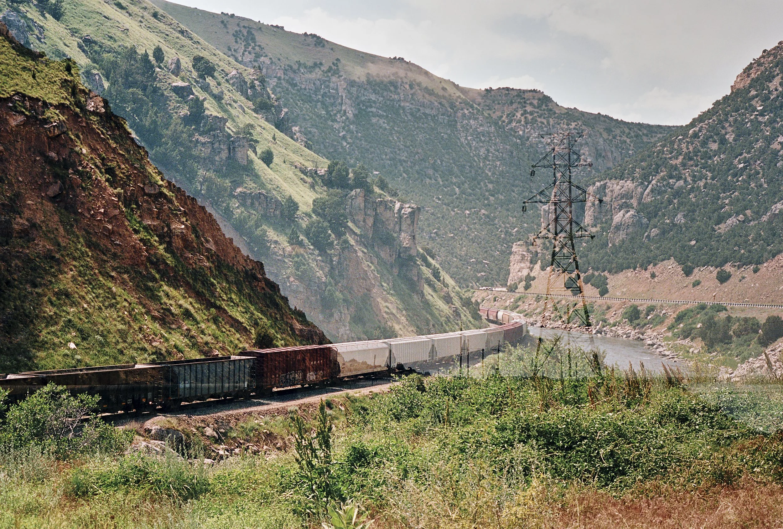 double exposure photography, wind river canyon wyoming
