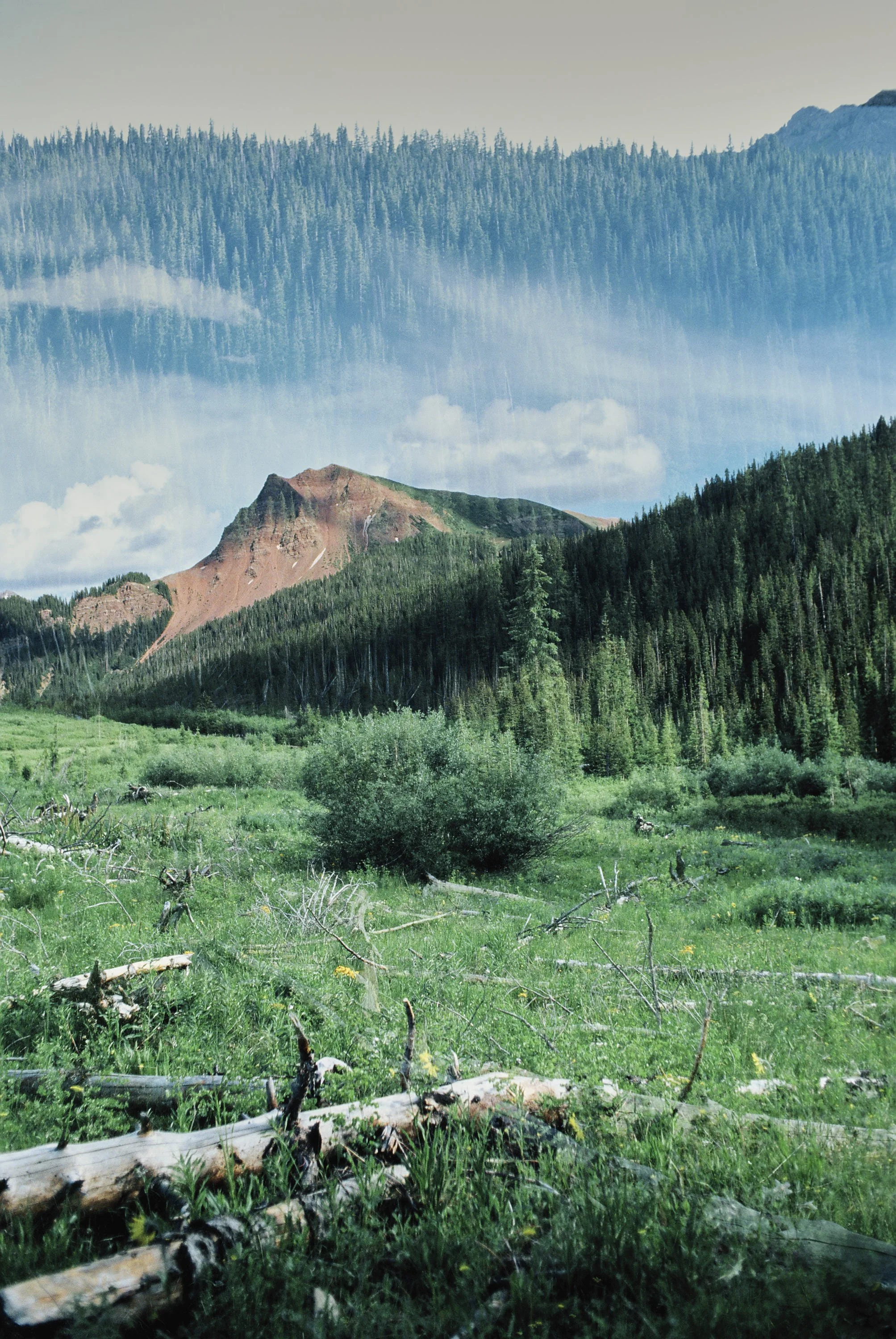 fine art travel photography, Four Pass Loop trail, double exposure travel photography