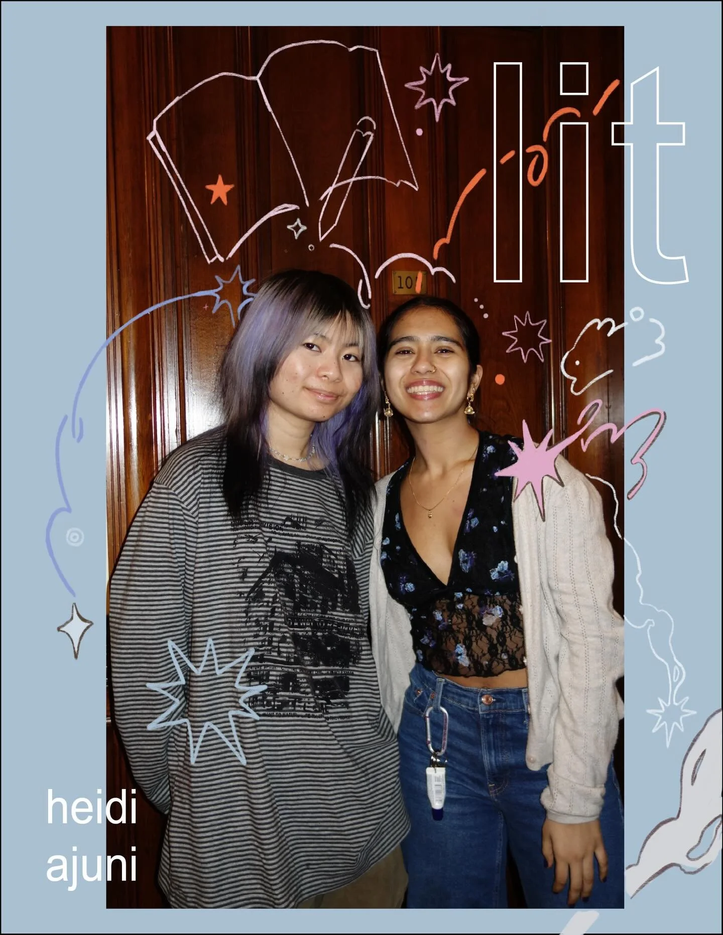 our literary editors are responsible for overseeing all written prose for our magazines 📖📖 

introducing:
- ajuni zubieta, brown &lsquo;28
- heidi lin, risd &lsquo;27