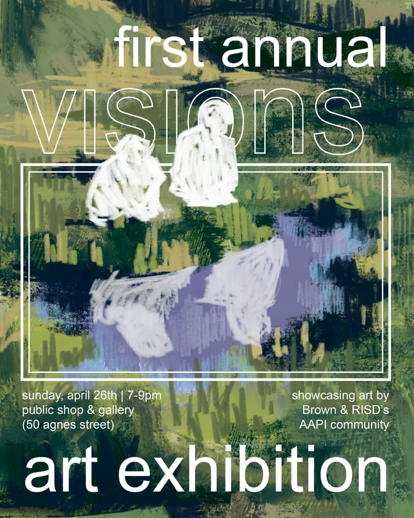 VISIONS is beyond excited to announce our FIRST ever art exhibition! Join us for a night of celebration of APIDA creatives and their works at the Public Shop &amp; Gallery. Entry is free and drinks will be provided! We hope to see you there 🎨🖼️