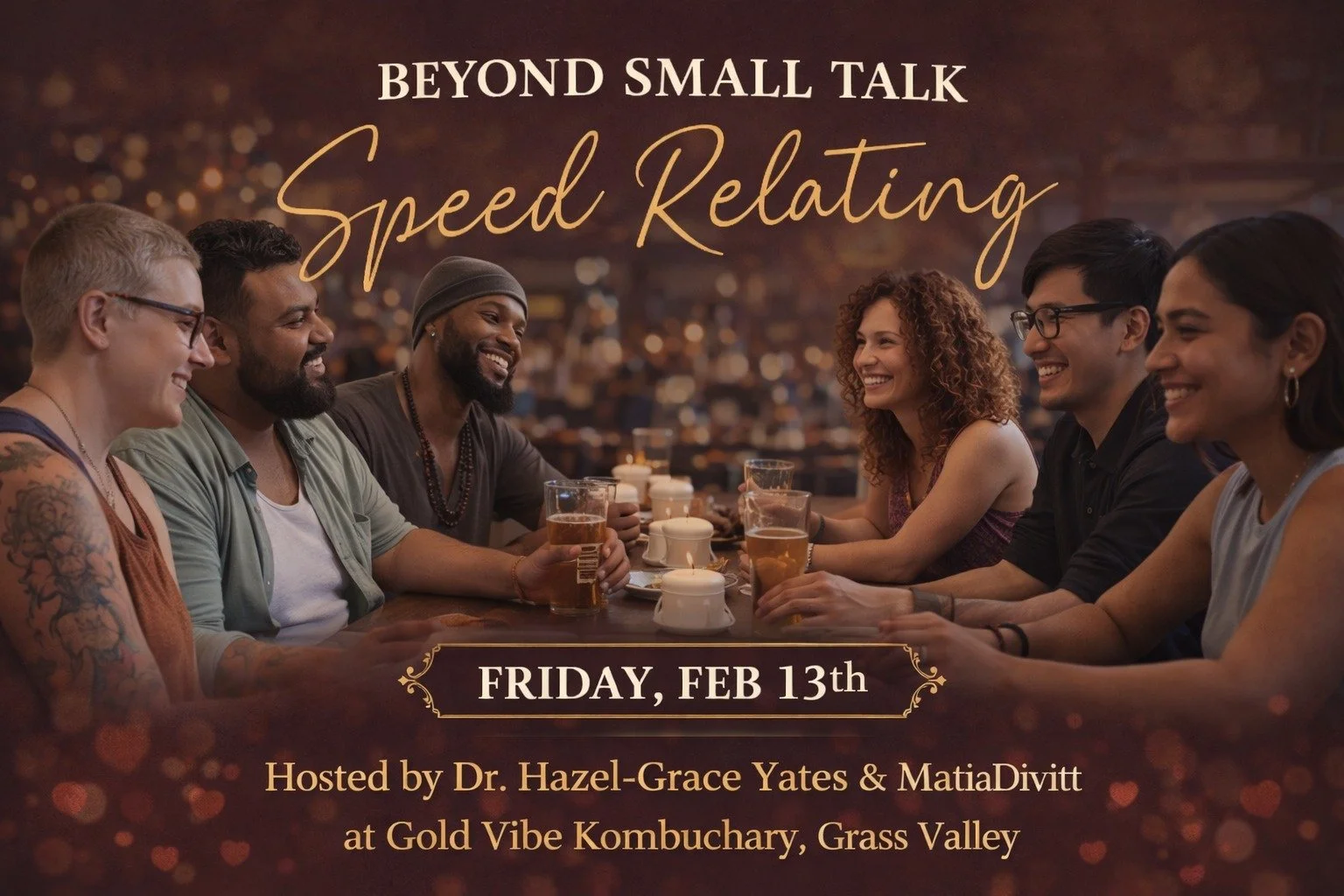 Speed Relating for Valentine’s Day, Co-Facilitated with Dr. Hazel-Grace Yates + Matia Divitt