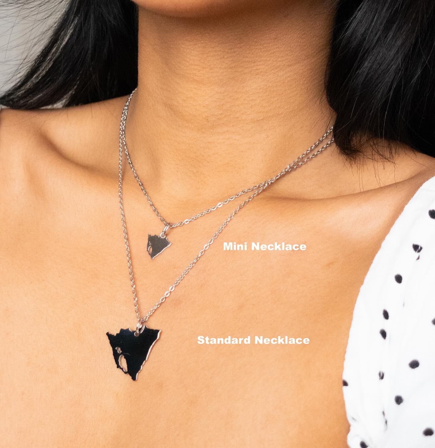 Our classic Nicaragua necklace is now available in white gold and mini size. Mini sizes available for both white gold and yellow gold. 🇳🇮❤️