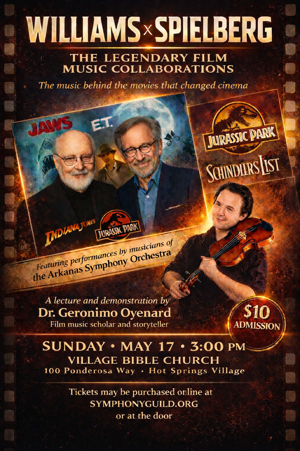 The John Williams-Steven Spielberg Collaborations: A Film Music Lecture/Performance by Members of the Arkansas Symphony Orchestra