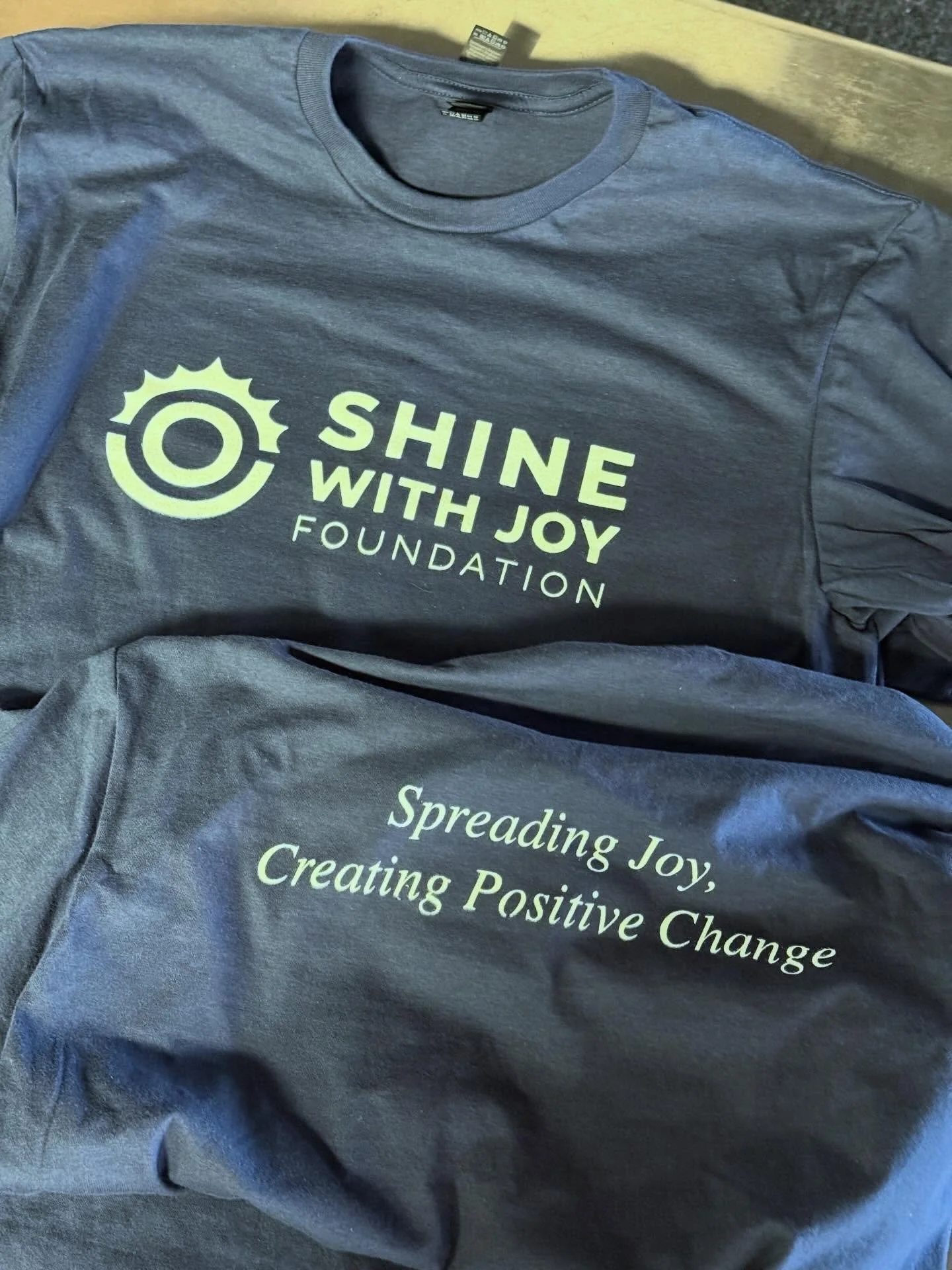 We were honored to create these for the @shinewithjoyfoundation earlier this year. Thanks for the trust! #kansascity #nonprofit #screenprinting #shoplocalkc