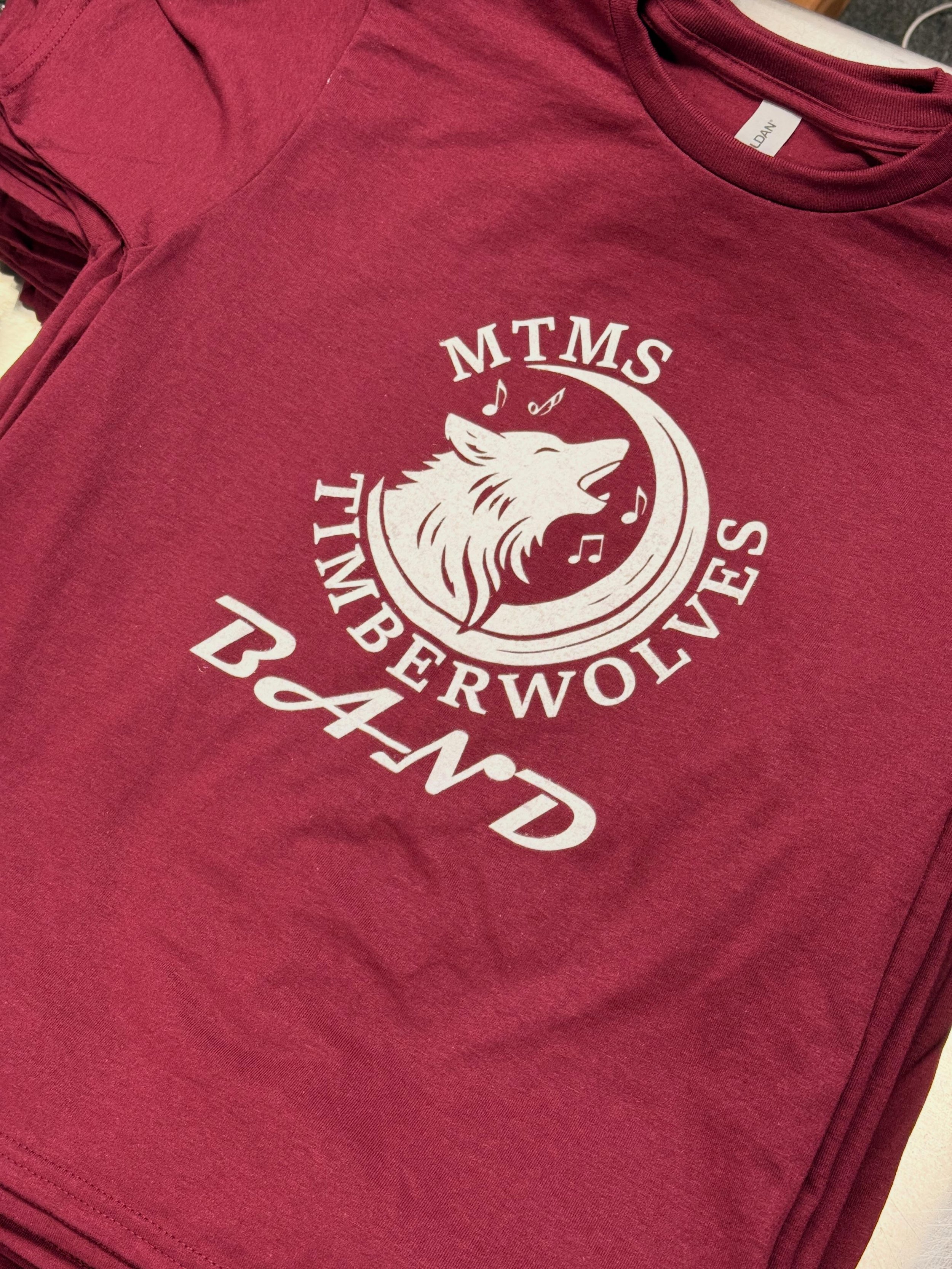 Enjoying rolling out these band shirts for the Timberwolves! #screenprinting #kansascity #shoplocalkc