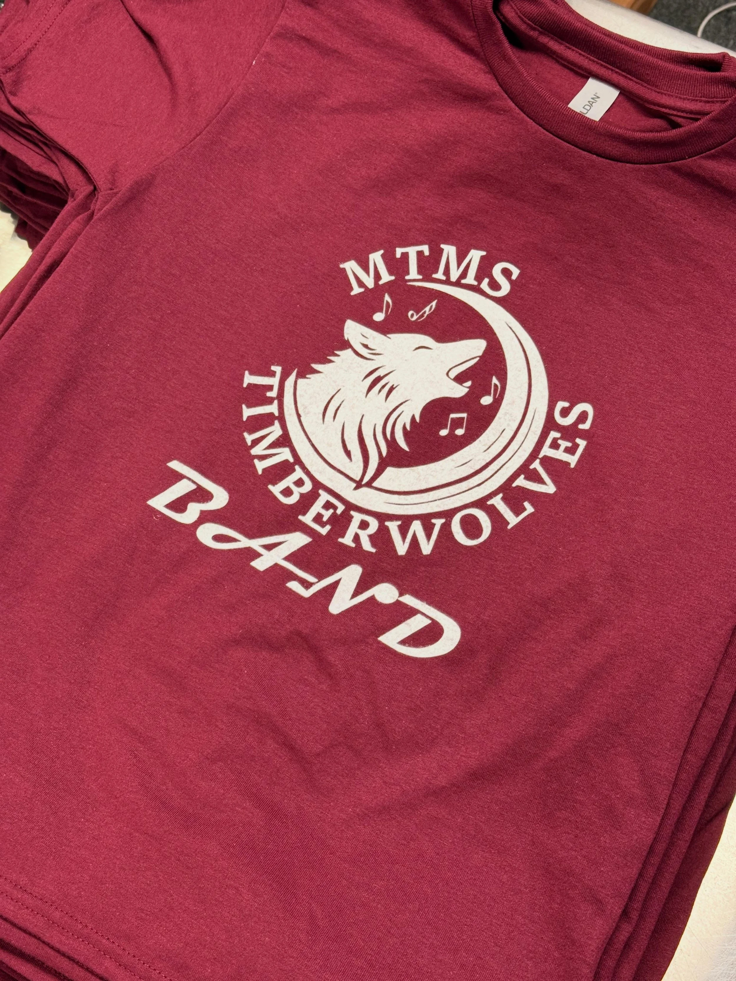 Enjoying rolling out these band shirts for the Timberwolves! #screenprinting #kansascity #shoplocalkc