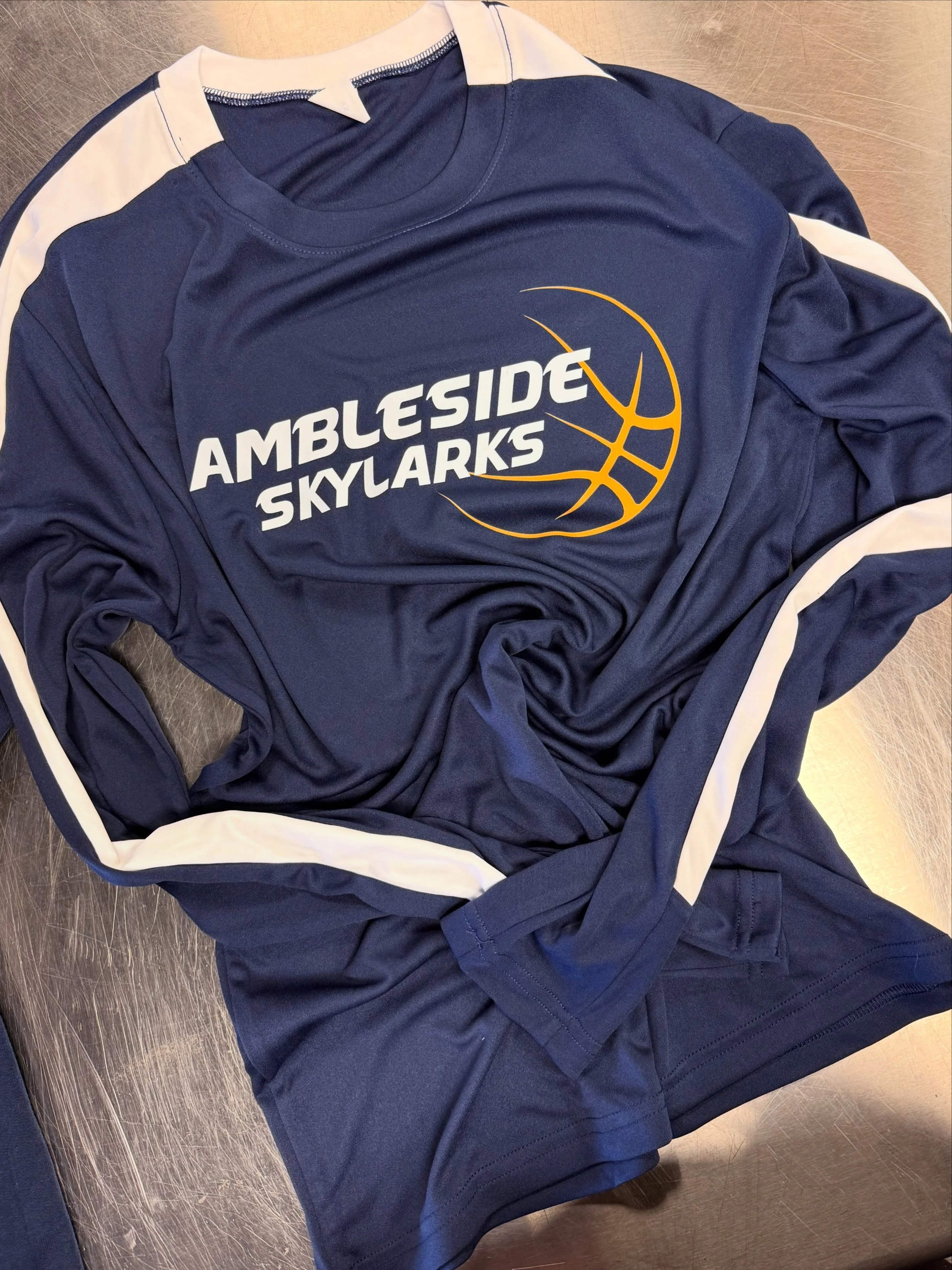 Custom gear for a team out in Colorado! Thanks for the continued trust! &bull;&bull; graphic design by @jenn.a.robbins &bull;&bull; #basketball #kansascity #colorado