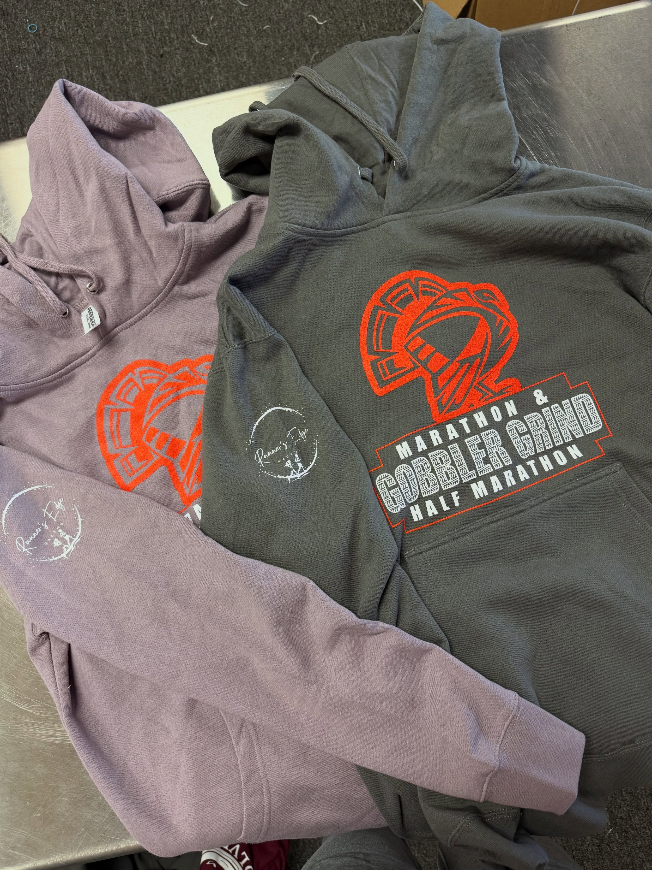 Had a blast making these hoodies for @gobblergrind last fall! Thanks for the trust! #kansascity #runner #gobblergrind