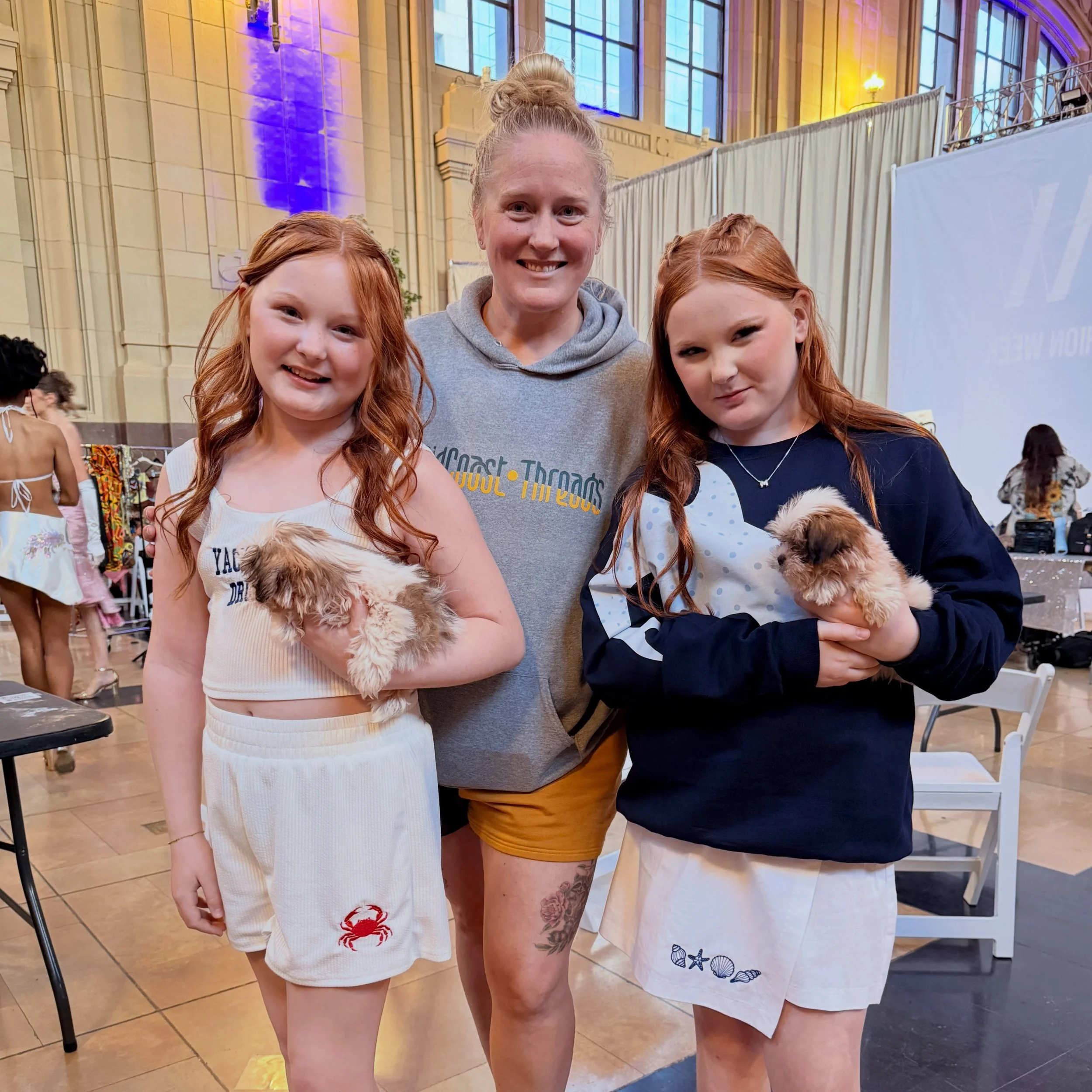 MidCoast hit the @kc_fashionweek runway last night ft @pawportunities_rescue puppies 😍😍😍 12 amazing models + 6 perfect puppies. Can&rsquo;t wait to share images!! #kcfw