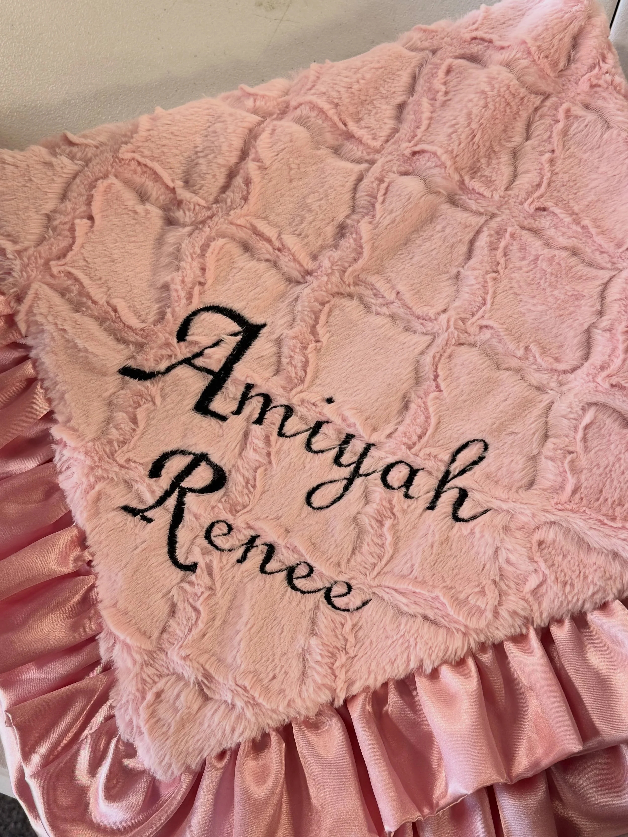 Cozy new personalized baby blanket? Absolutely. We love to see it. #embroidery #kansascity #shoplocalkc #ricoma