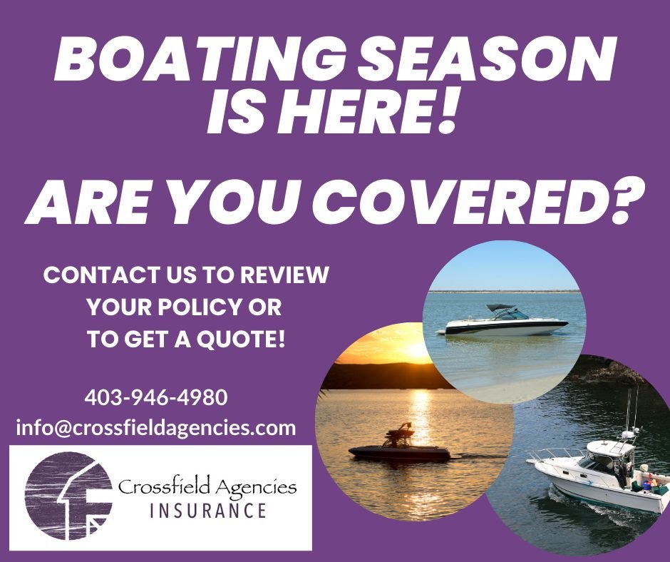 🚤 Boating Season is Here! Are You Covered? 🌊

The sun is shining, and it&rsquo;s time to get your boat back on the water! Whether you&rsquo;re taking your vessel out for the season or upgrading to a brand-new one, make sure you're protected.

At Cr