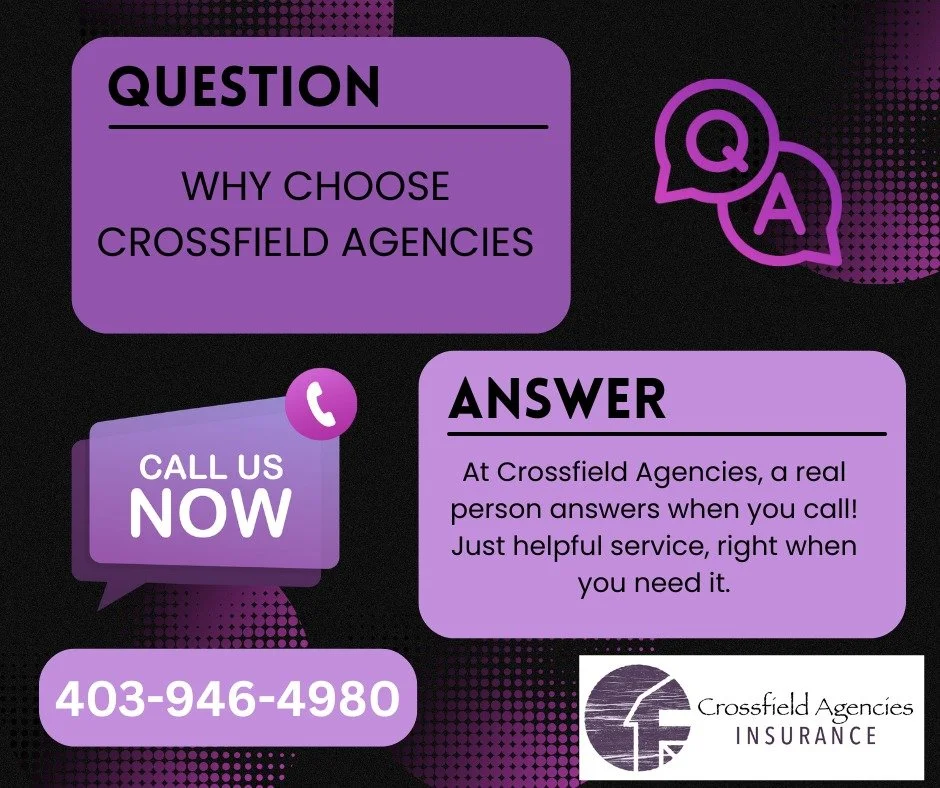 ❓ Why choose Crossfield Agencies?

📞 Because when you call, we actually answer. No robots. No endless menus. Just friendly, local service when you need it most. 💙

Call us today &ndash; we&rsquo;ll prove it!

#WeAnswerOurPhones #CrossfieldAgencies 