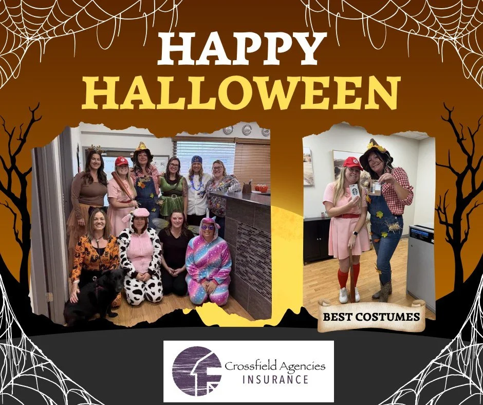 🎃👻 Happy Halloween from Crossfield Agencies! 👻🎃

We had a spooktacular time celebrating today &mdash; our team went all out with their costumes, and we&rsquo;re excited to share our Best Costume Winners! 🏆✨

🎃🧡Have a safe and happy Halloween f