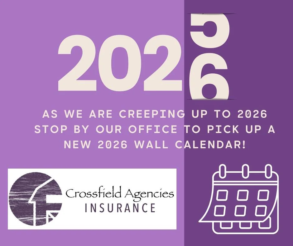 😲 Almost 2026&hellip; can you believe it?!

A new year is right around the corner, and we&rsquo;ve got you covered! Crossfield Agencies has 2026 wall calendars available. Feel free to stop by our office and grab one while supplies last.

📍 1310 Rai