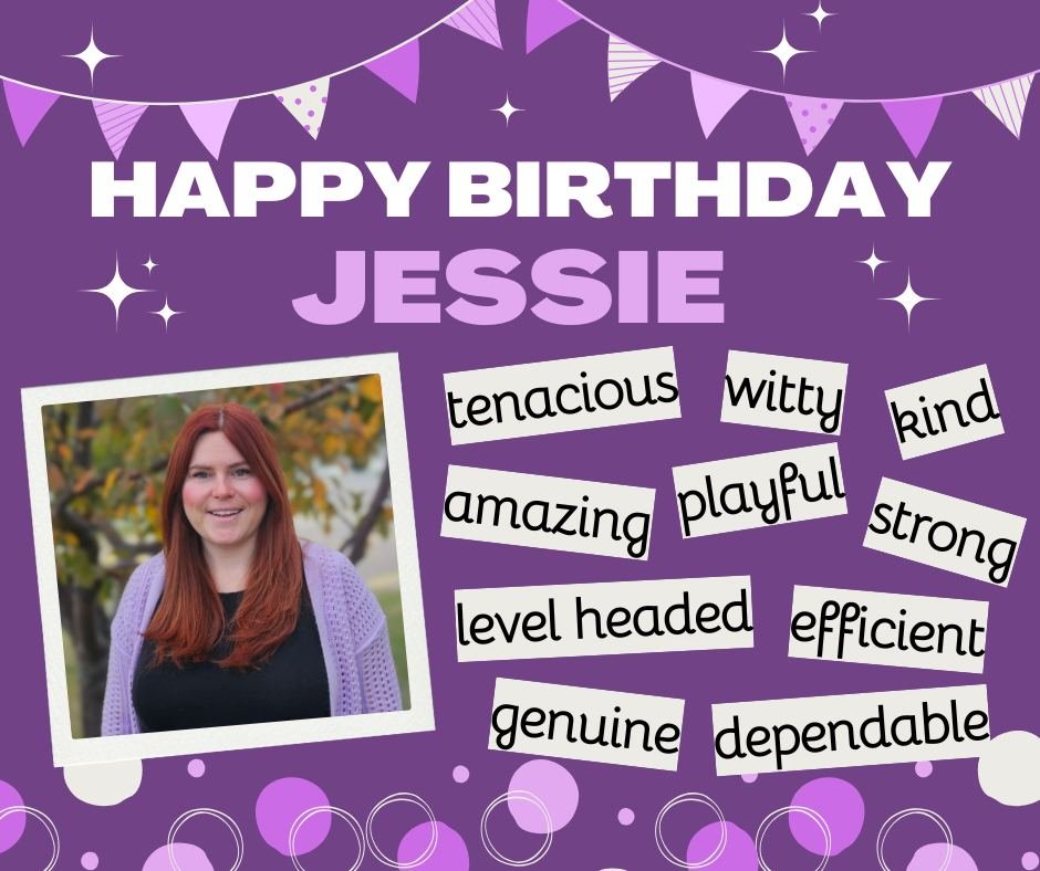 🎉 It&rsquo;s Jessie&rsquo;s birthday! 🎉

According to our team, she is:
Kind &bull; Witty &bull; Dependable &bull; Efficient &bull; Genuine (and so much more)

Sounds about right!
Help us wish a Happy Birthday to Jessie! 🎂✨