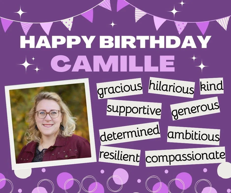 🎉 It&rsquo;s Camille&rsquo;s birthday! 🎉
According to the team, a few words that describe her best are supportive, determined, and compassionate.

As our fearless leader, she sets the tone every day with her guidance, generosity, and unwavering ded