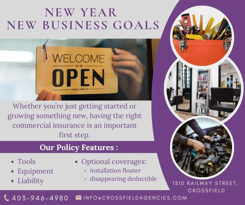 ✨ New year, new business goals! ✨
Did you kick off the year with a new venture or side hustle? Whether you&rsquo;re just getting started or growing something new, having the right commercial insurance is an important first step.

Protect what you&rsq