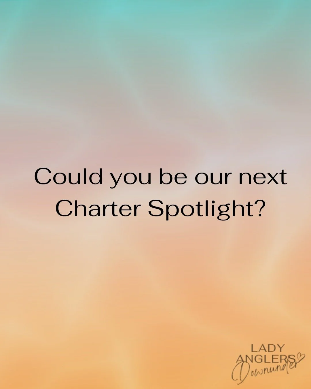 🎣 Run a fishing charter?  We'd love to hear from you!

Each month, Lady Anglers Downunder features a LAD Charter Spotlight, showcasing charter operators who are helping create unforgettable days on the water.

We're always looking to connect with pa