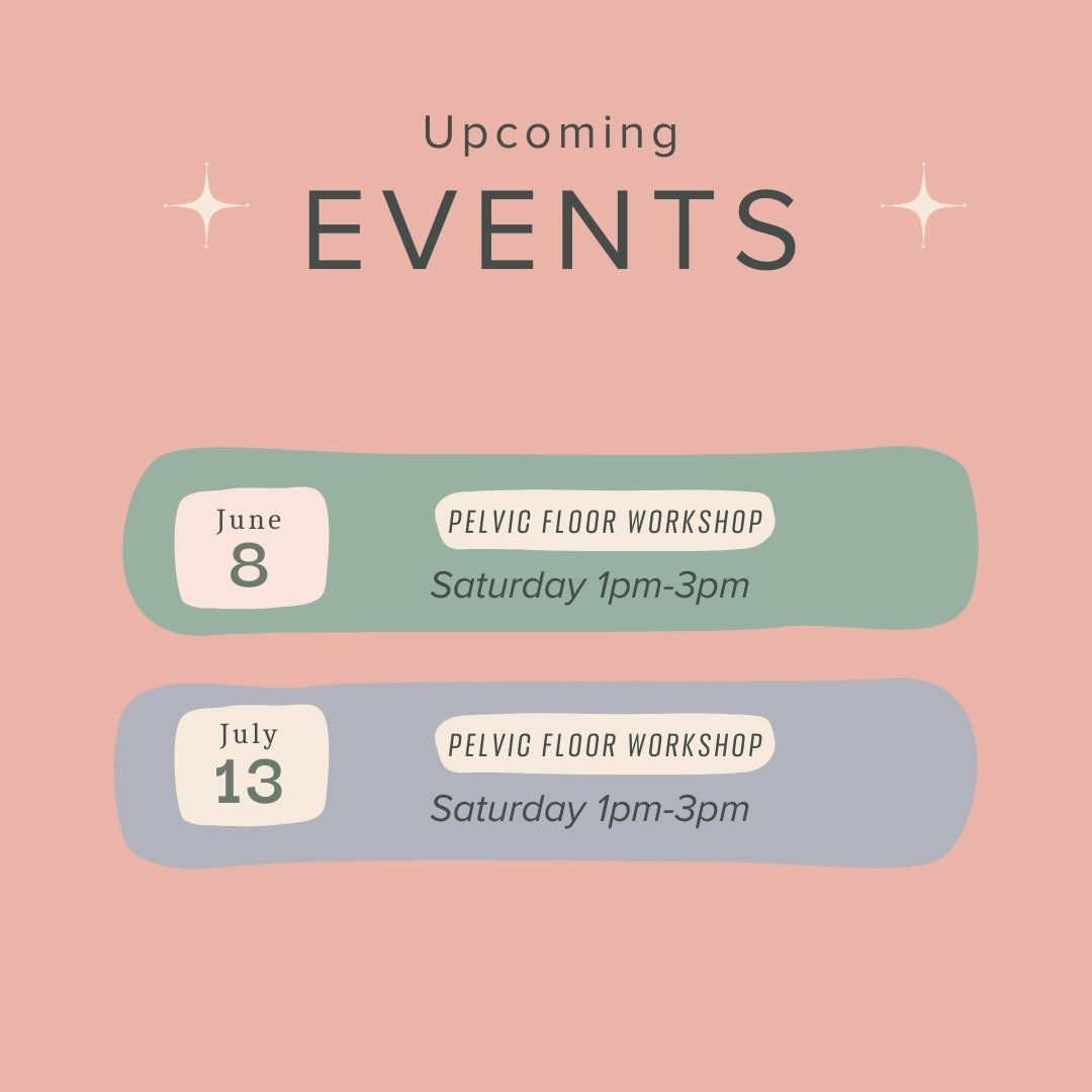 Upcoming events alert! 🕐 Join Inner Strength Physical Therapy for free pelvic floor workshops lead by Dr. Caroline, your local pelvic specialist. Once a month through the summer so you have plenty of chances to attend! Mark your calendars for 📝Satu
