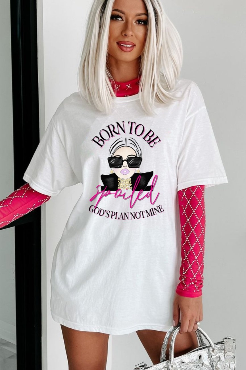 Born+To+Be+Spoiled+White+Tee+Pink+Sleeve+House+Kensington.jpg