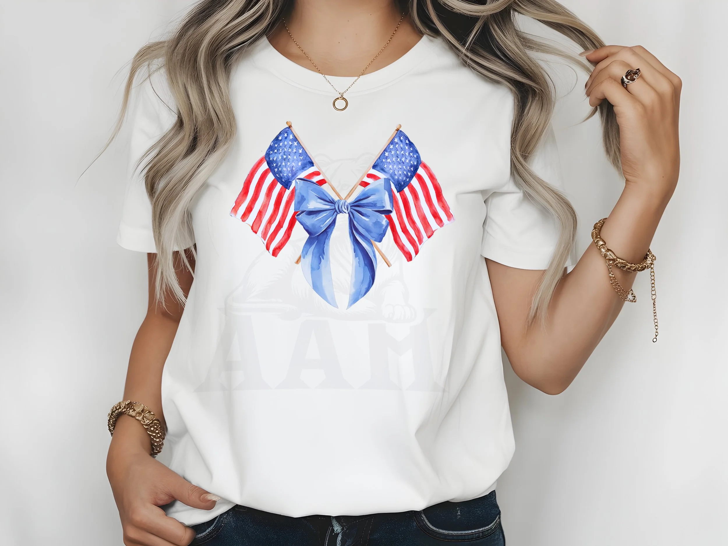 4th July Double Flag shirt