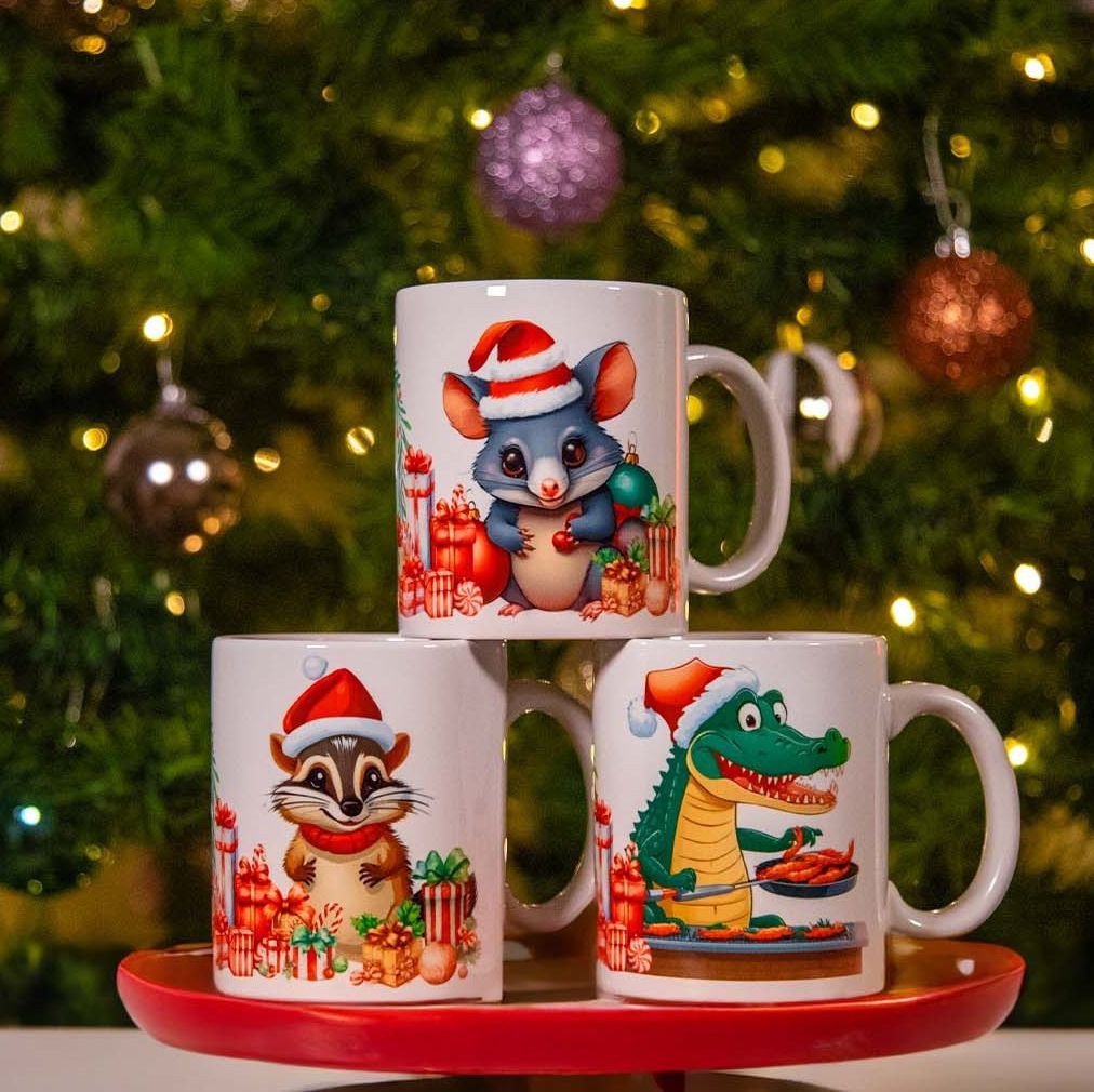 πβ¨ Exciting News from Sip & Tails! β¨π Our Christmas range is here, and available now for a limited time only! Discover our unique Story Mugs featuring festive favourites like Carol the Possum, Rocky the Croc and Sara the Numbat!β
β
Get yours fr