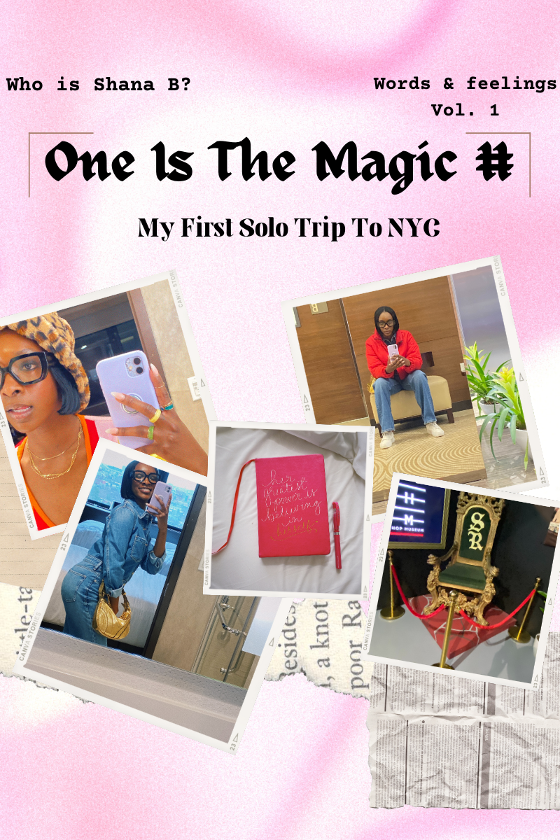 One is The Magic Number — my first solo trip. 