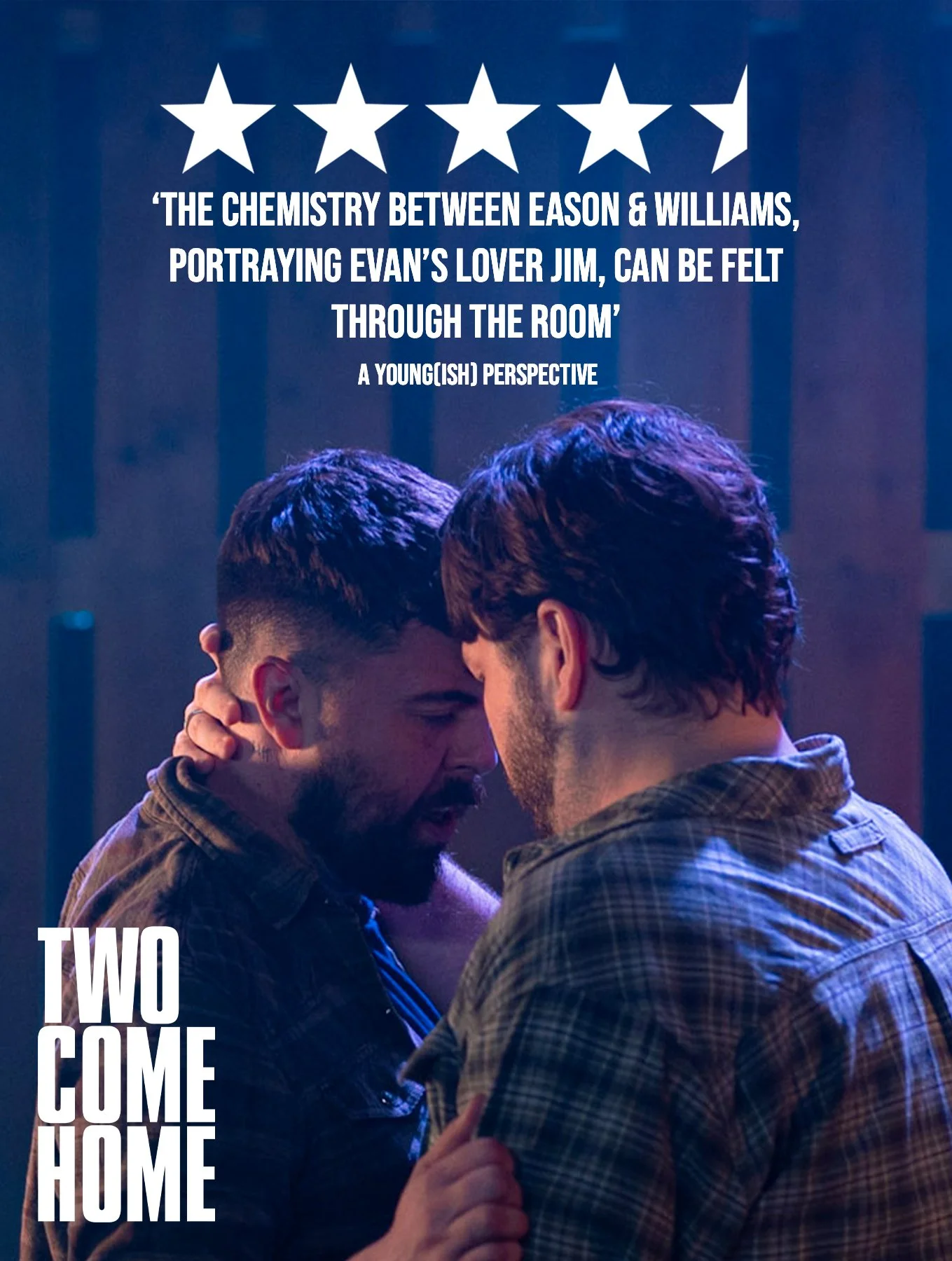 Only 5 shows left to catch these acclaimed and award nominated performances in @twocomehomeplay @cockpittheatre 

With the strikes hitting theatre hard it means the world to us if you can still come out and see us x