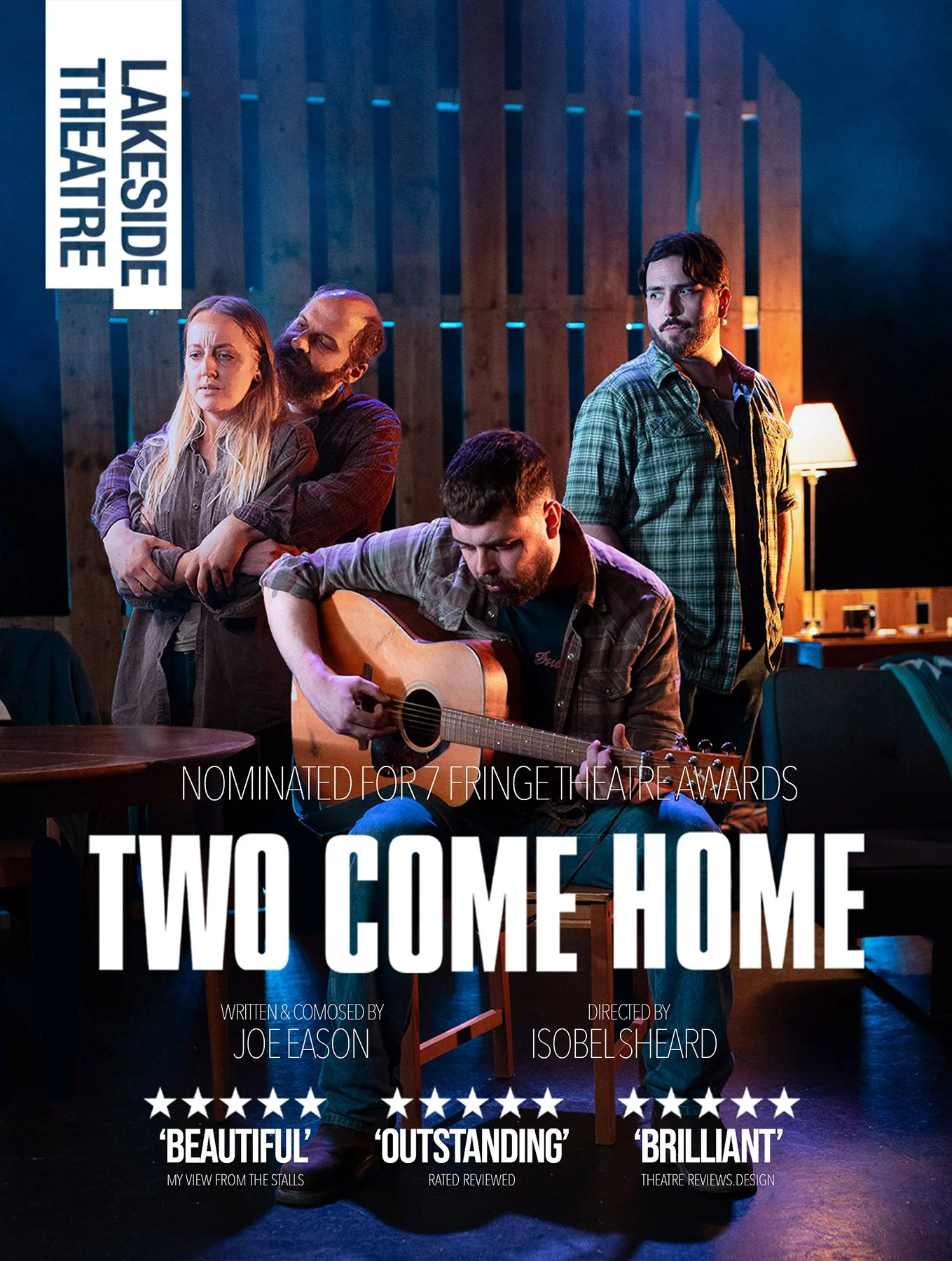 THEY'RE COMING HOME!

The homegrown cult play with music returns to Colchester for one night only @lakesidetheatre 

🗓️ 23 January - Tickets on sale now!

Direct from an acclaimed off-west end run at The Cockpit Theatre, having received 5-star revie
