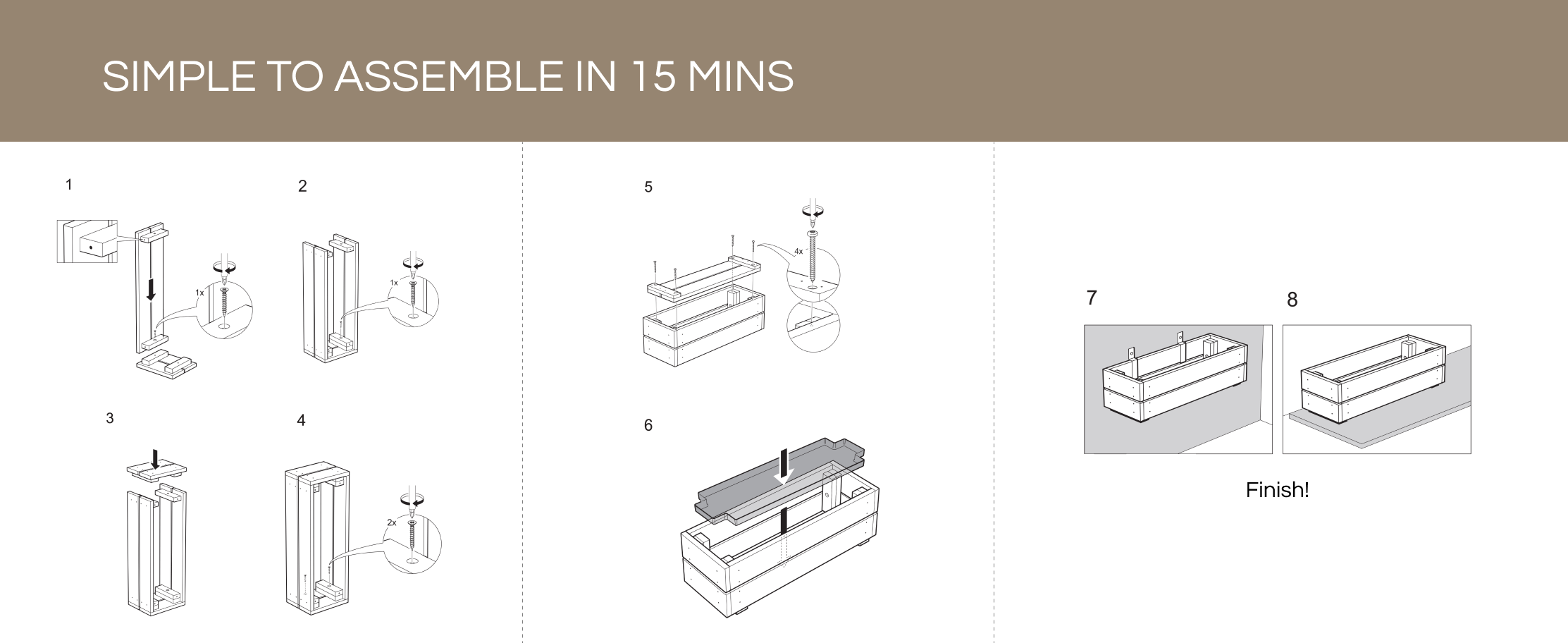 Aplus-Planter Box-Small-Golden-Simple to assemble-Desktop.png