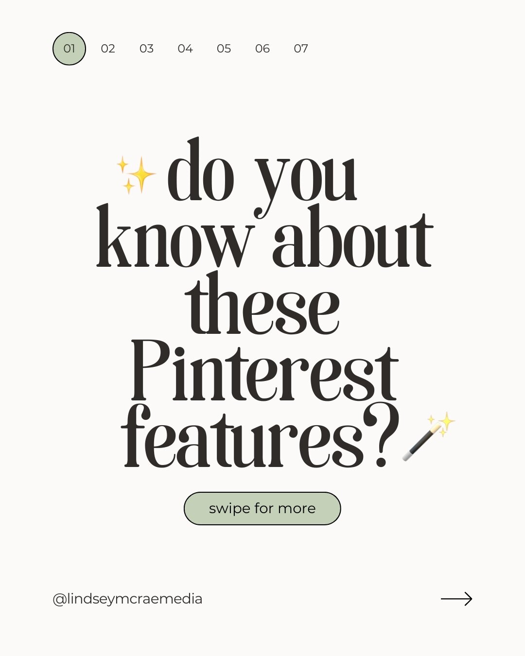 Are you using Pinterest to the fullest? 👀⁠
⁠
It's as easy as sharing your content on Pinterest... but there's so much more.⁠
⁠
Swipe to learn more about features that could be helping you show off your business to Pinterest's 463 million monthly act