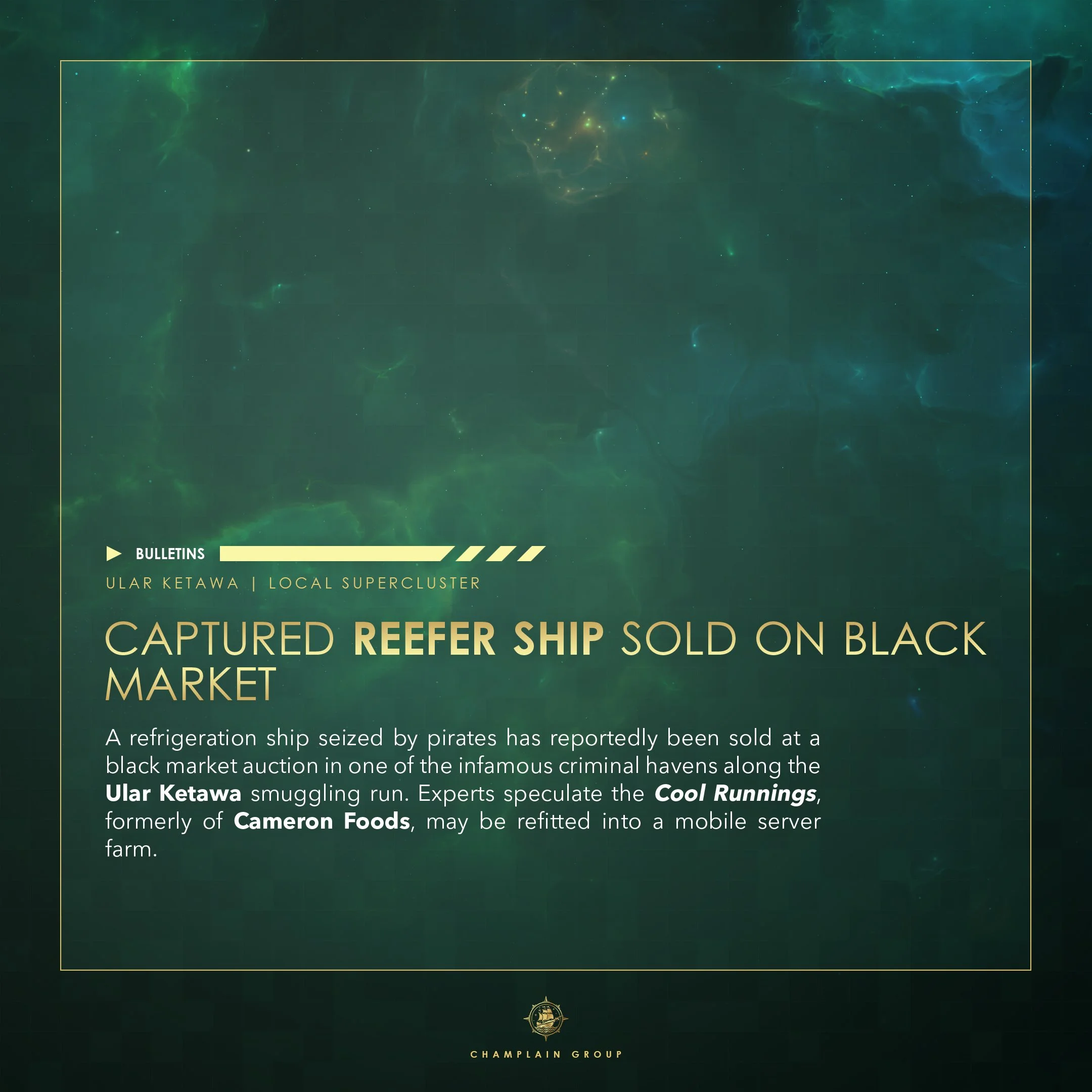 Captured Reefer Ship Sold On Black Market