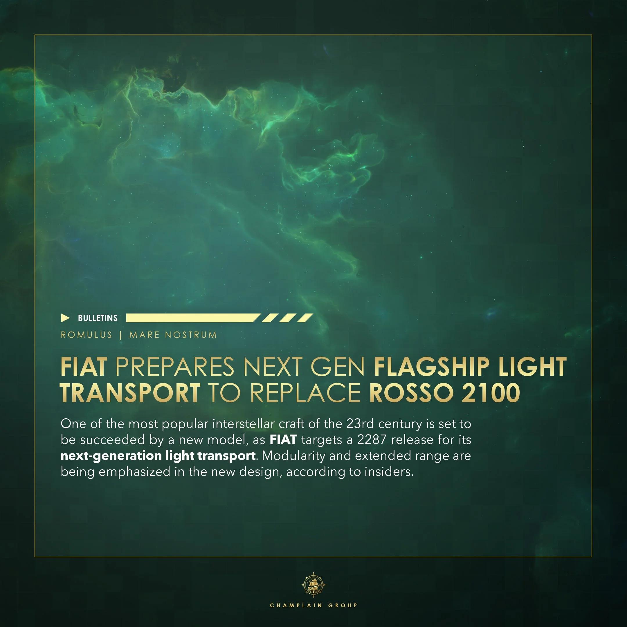 FIAT Prepares New Flagship Transport to Replace Rosso 2100