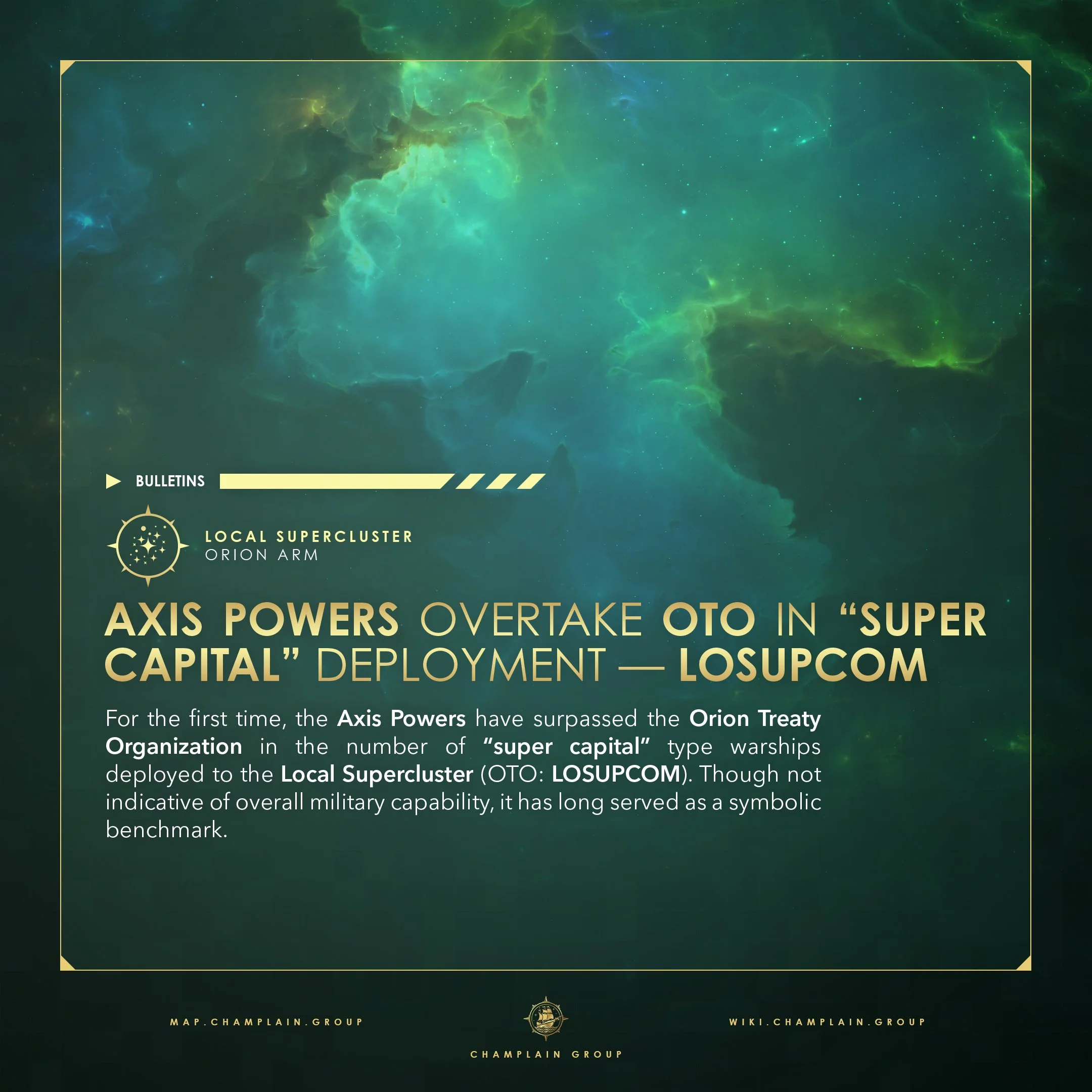 Axis Powers Overtake OTO “Super Capital” Deployment — LOSUPCOM