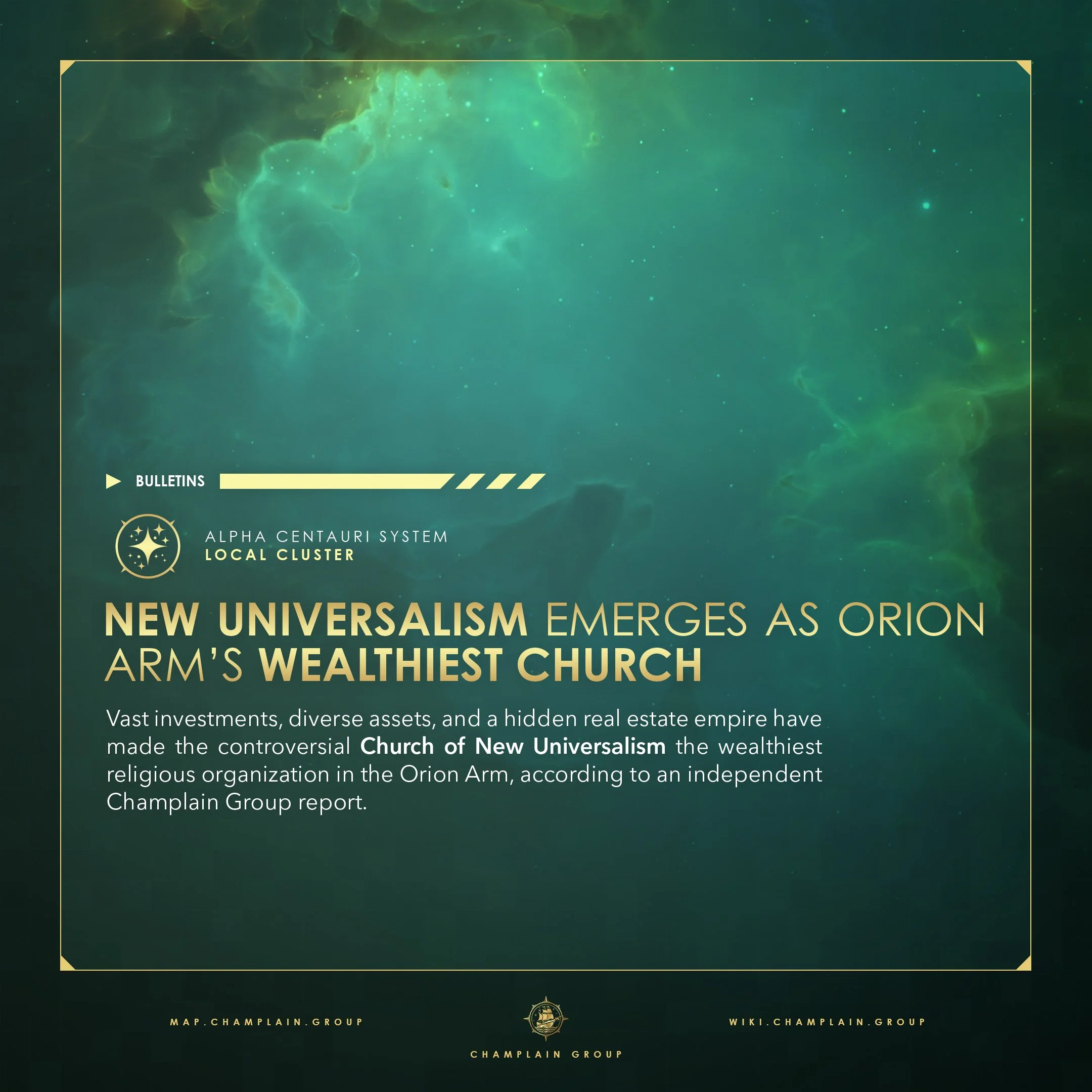 New Universalism Emerges as Orion Arm’s Wealthiest Church